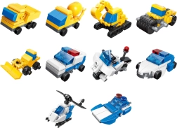 Qman Építőkészlet Rendőri Mérnöki Csapat 3v1