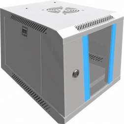 Szürke falra szerelhető rack szekrény EXTRALINK 6U 10 inch