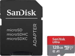 SanDisk Ultra microSDXC 128 GB A1 140 MB/s + SD adapter