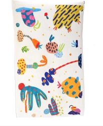 Szőnyeg, babamászó alátét, 140 x 80 cm, bézs szín