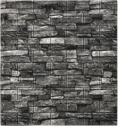 Öntapadós 3D fali panelek, téglaminta, szürke hab