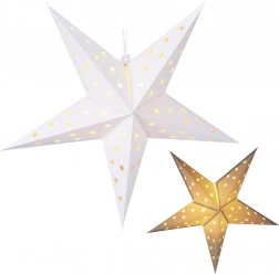 Függesztett, világító papír csillag 60 cm