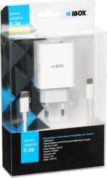 IBOX C-36 hálózati töltő USB‑C PD 20W