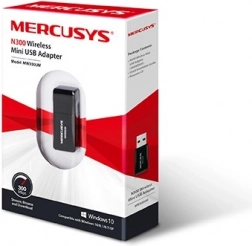 Mercusys MW300UM Mini WiFi N300 vezeték nélküli USB adapter