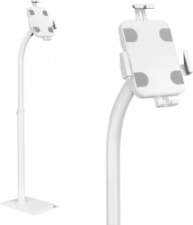 Padlón álló tabletállvány zárral 7,9–11", MACLEAN, fehér