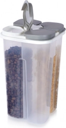 Osztott adagolóval ellátott, 2,4 l-es szárazélelmiszer-tartó