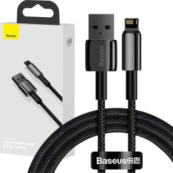 Baseus Tungsten Gold USB–Lightning kábel 2,4 A 2 m – fekete
