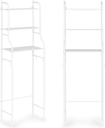 Magas fürdőszobai szekrény 3 polccal alumínium szerkezettel