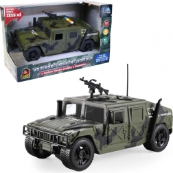 Katonai autó fénnyel és magyar hanggal 24 cm