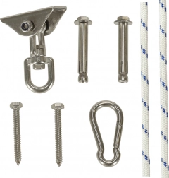 Rozsdamentes mennyezeti tartó függőágyakhoz és hintákhoz