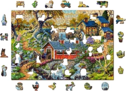 Wooden City Fa puzzle Falusi hidak 2 az 1-ben, 505 darab EKO