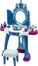 BABY MIX Jégvilág gyermek fésülködőasztal világítással, zenével és székkel