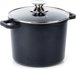 Magas gránitbevonatú lábas üvegfedővel GRANDE 4,2 l