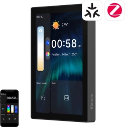 Sonoff nspanel pro 120 okos vezérlőpanel matter, wifi, bluetooth és zigbee támogatással – fekete