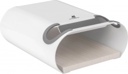 MACLEAN fali kerékpártartó polccal, max. 25 kg, fehér