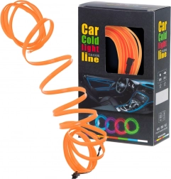 Ambiens LED autóvilágítás USB / 12 V, 5 m szalag – Narancssárga