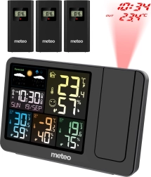 Meteoállomás DCF-funkcióval és lézeres projektorral