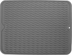 Szilikon edényszárító alátét 40 × 30,5 cm – szürke
