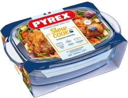 Pyrex üvegsütő fedővel, 6,7 l