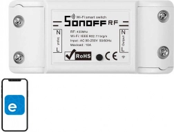 Intelligens Wi-Fi RF kapcsoló Sonoff