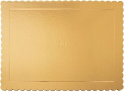 Arany téglalap alakú tortaalátét 40 × 30 cm