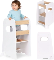 Montessori konyhai fellépő gyerekeknek ECOTOYS, állítható tanulótorony