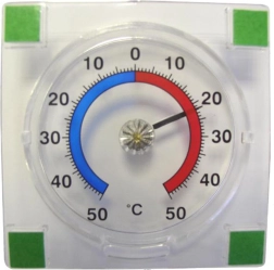 Kültéri öntapadó hőmérő PROVENCE -50 – +50 °C, átlátszó