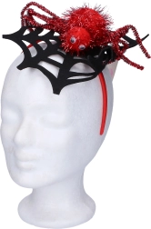 Fejpánt pókhálóval és pókkal