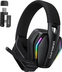 Onikuma GT826 vezeték nélküli gamer fejhallgató, fekete