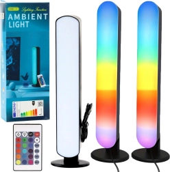 2 darab RGB LED hangulatlámpa asztalra távirányítóval