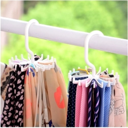 Nyakkendő/öv/sál tartó - fehér