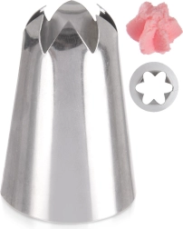 Rozsdamentes acél virág alakú cukrászcső