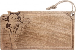 Mangkófából készült vágó- és tálalódeszka 45 × 22 cm