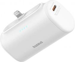baseus compact 5000 mah 20 w fehér powerbank