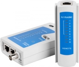 RJ-45, RJ-12, RJ-11 és koaxiális kábelteszter