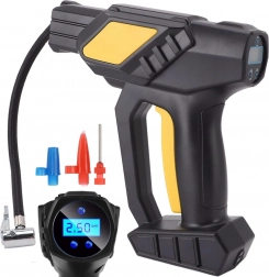 Vezeték nélküli hordozható kompresszor gumiabroncsok felfújásához