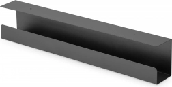 Acél kábelcsatorna asztal alá, 60 cm, fekete