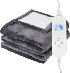 Kétoldalas elektromos takaró 120 × 160 cm hőmérséklet-szabályozással és távirányítóval