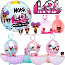 Mini L.O.L. Surprise téli család – hógömb babákkal, 2. széria