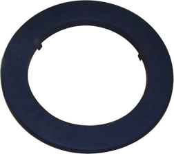 Füstcső rozettája 125 mm, 1,0 mm vastagság, fekete
