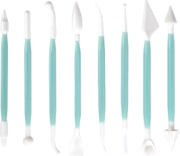 Torta spatula- és modellezőeszköz-készlet, 8 db
