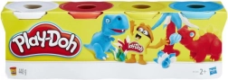 Play-Doh gyurma, 4 tégelyes készlet, 448 g – Dinoszauruszok