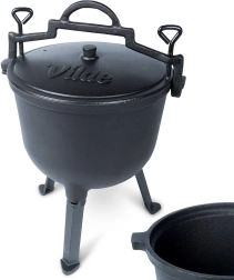 Vilde Cast Line öntöttvas bogrács lábakon, fedővel, 10 l