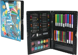 Művészkészlet bőröndben, 67 db – tengeri motívum