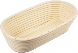 Rattan kelesztő kosár kenyérhez, 1 kg, 26 × 13 × 9 cm