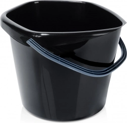Műanyag fekete vödör 10 l