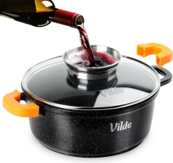 Gránit fazék üvegfedővel Terruna Aroma 20 cm, 2,1 l