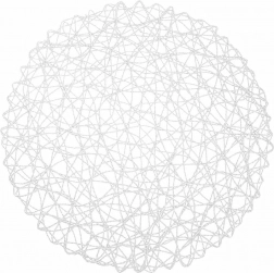 Papír kerek asztalterítő alátét 35 cm fehér