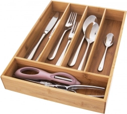 Bambusz evőeszközfiók rendező 35 × 26 cm