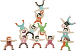 Vilac fa egyensúlyozó akrobaták figurák